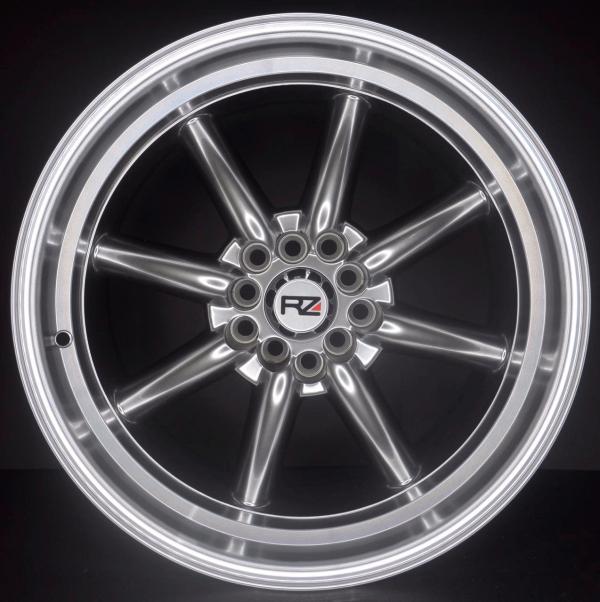 ARO 17X9 (L1227) 5/100/114.3 HYPER BLACK MACHINE LIP (SET 4 AROS)
