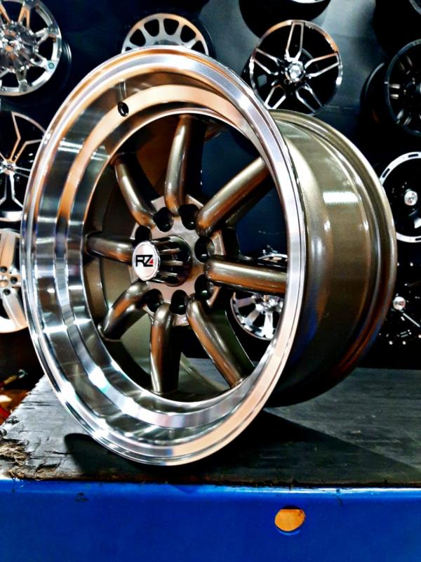 ARO 15X8 (L1777) 4/100/114 BRONZE MACHINE LIP (SET 4 AROS)
