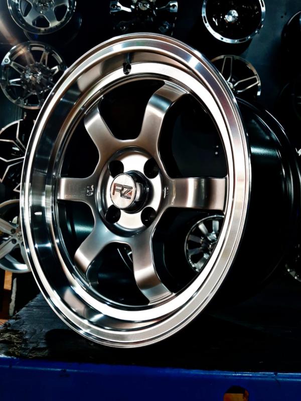 ARO 15X8 (L434) 4/100 HYPER BLACK MACHINE LIP (SET 4 AROS)