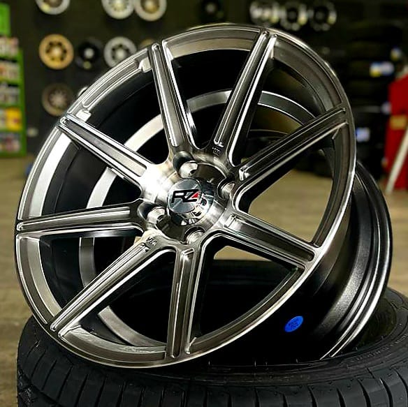 ARO 15X8 (L1032) 4/100 HYPER BLACK AND MACHINE FACE (SET 4 AROS)