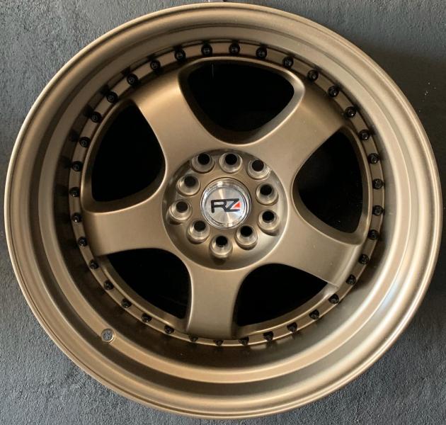 ARO 17X9 (L1228) 5/100/114.3 Full flat bronze with black rivets (SET 4 AROS)