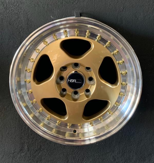 ARO 15X7 (L1569) 4/100/114.3 GOLD MACHINE LIP (SET 4 AROS)