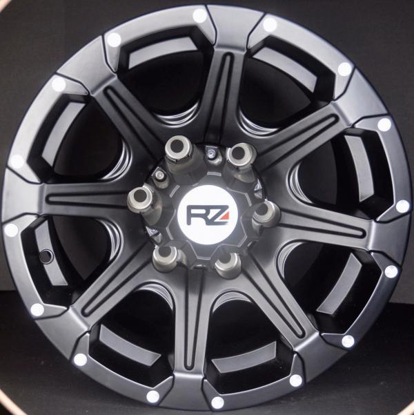 ARO 15X7.5 (L1741) 6/139.7 BLACK WITH MILLING RIVETS (SET 4 AROS)