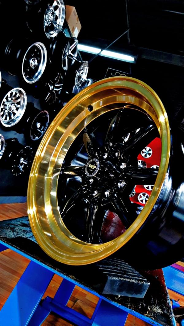 ARO 15X8 (L1777) 4/100/114.3 BMLIP GOLD CLEAR COAT (SET 4 AROS)