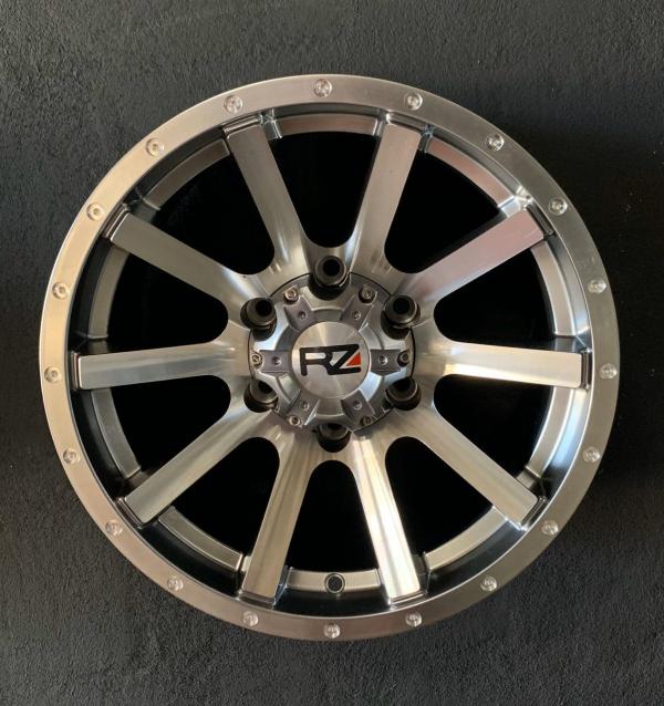 ARO 16X8 (L1907) 6/139.7 HYPER BLACK MACHINE FACE (SET 4 AROS)
