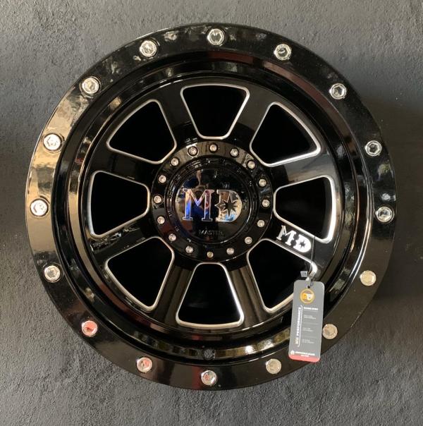 ARO 17X9 (L1990) 6/139 Black Miling Spoke Black ring MD.word (SET 4 AROS)