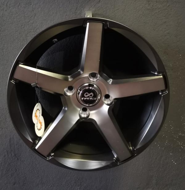 ARO 14X6 (L2104) 4/100 Machined black clear coat black (SET 4 AROS)