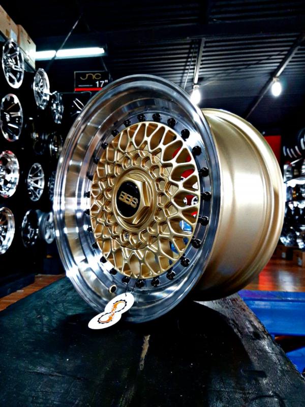 ARO 14X7 (L247) 4/100/108 Gold Black Rivets machined lip (SET 4 AROS)