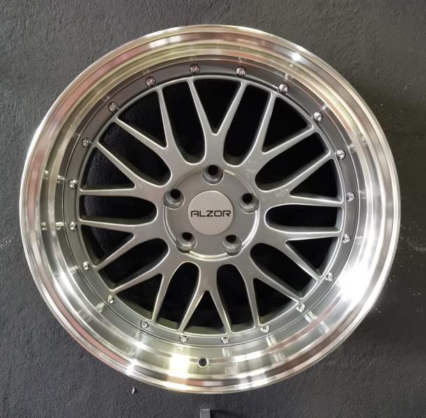 ARO 18X9 (L542) 5/112 Gunmetal w  polished Lip (SET 4 AROS)