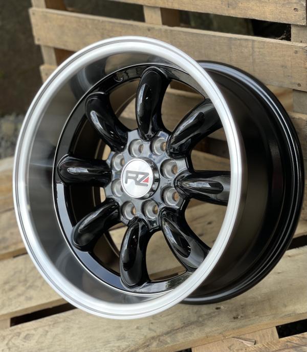 ARO 15X7.5 (L2102) 4/100/114.3 BLACK AND MACHINE LIP (SET 4 AROS)