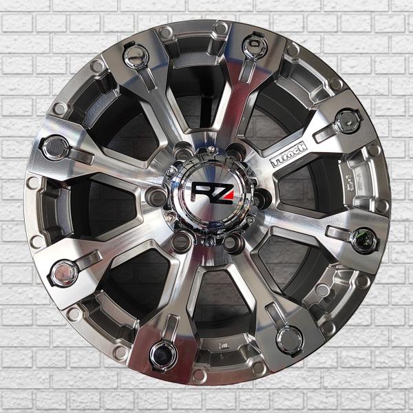 ARO 16X8 (L916) 6/139.7 HYPER BLACK AND MACHINE FACE (SET 4 AROS)