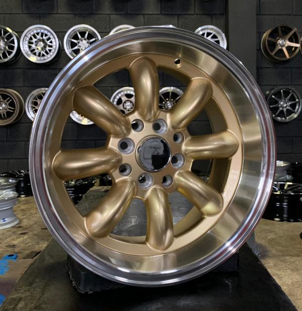 ARO 15X7.5 (L2102) 4/100/114.3 GOLD MACHINE LIP (SET 4 AROS)