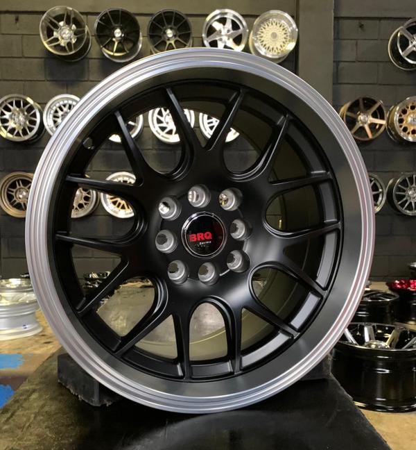 ARO 15X8.25 (L2125) 4/100/114.3 SATIN BLACK LIP MACHINED (SET 4 AROS)