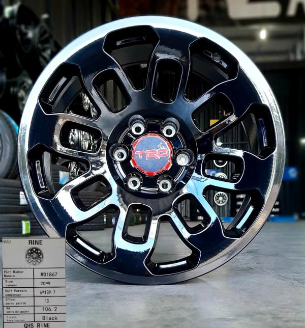 ARO 20X9 (L1867) 6/139.7 BLACK (SET 4 AROS)