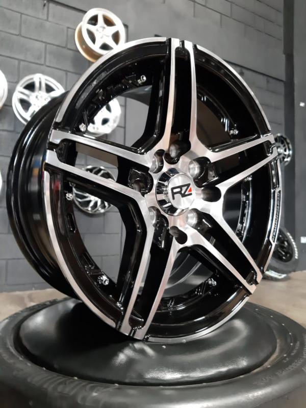 ARO 13X6 (L2123) 4/100/114.3 Black and machine face (SET 4 AROS)