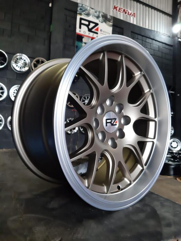 ARO 15X8.25 (L2125) 4/100/114.3 Flat bronze and machine lip (SET 4 AROS)
