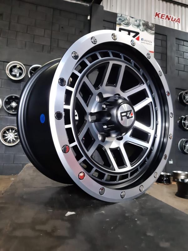 ARO 17X8.5 (L2118) 6/139.7 FLAT BLACK AND MACHINE FACE (SET 4 AROS)