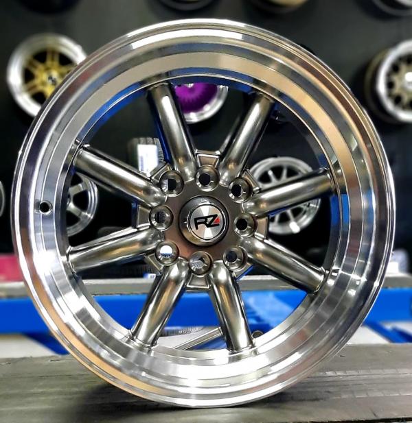 ARO 15X8 (L1777) 4/100/114.3 HYPER BLACK MACHINE LIP UNIDAD