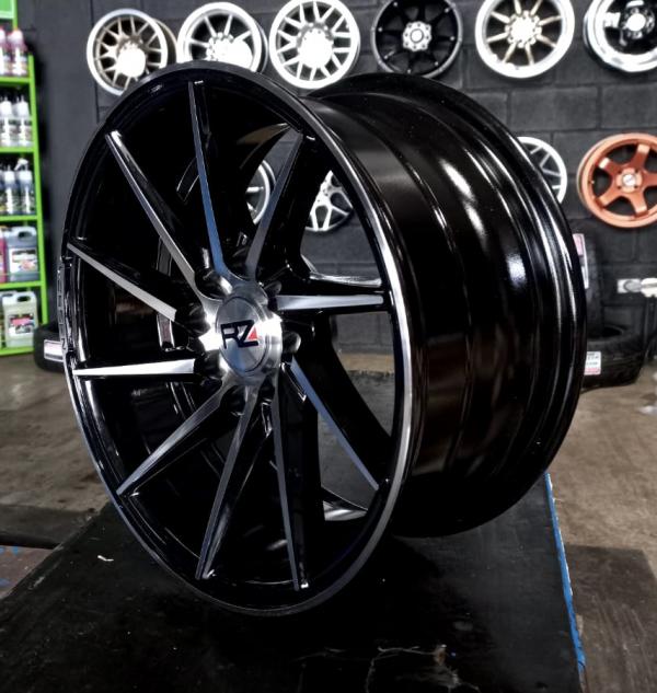 ARO 14X6 (L1602) 4/100/108 BLACK MACHINE FACE (SET 4 AROS)