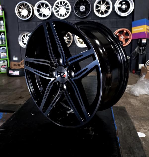 ARO 14X6 (L2038) 4/100/114.3 BLACK MACHINED FACE (SET 4 AROS)