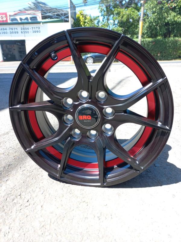 ARO 13X5.5 (AF027) 4/100/114.3 MATT BLACK UNDER RED LINE (SET 4 AROS)
