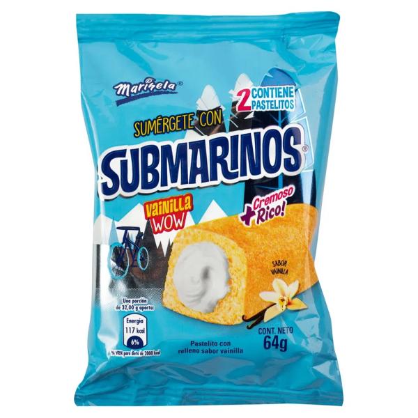 Submarinos Vainilla 1p 64g Flow MAR