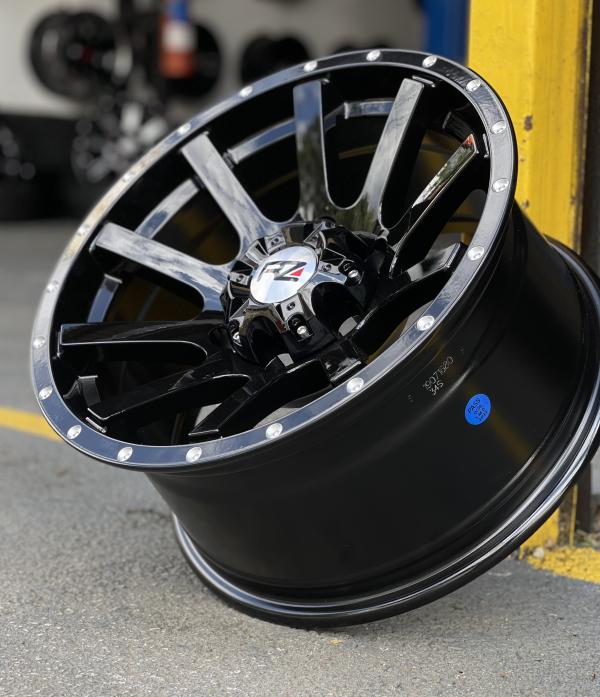 ARO 16X8 (L1907) 6/139.7 BLACK WITH MILLING RIVETS (SET 4 AROS)