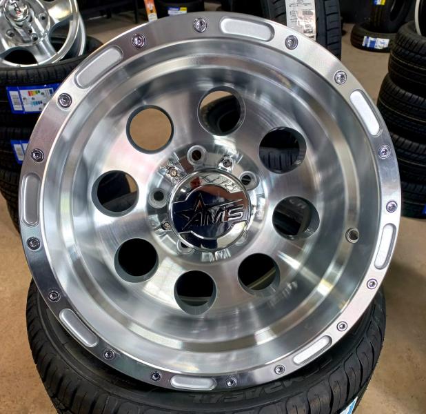 ARO 15X10 (L087) 5/139.7 SILVER  + MACHINED FACE + POLISHED LIP (SET 4 AROS)