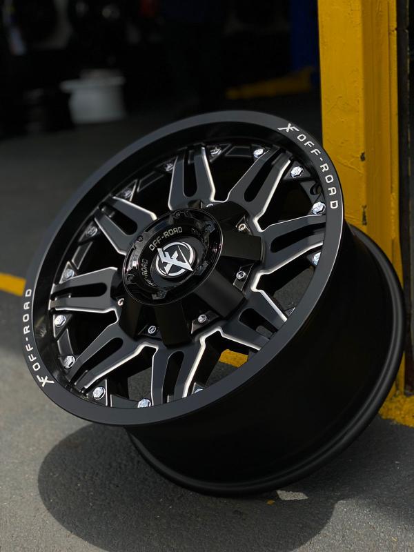 ARO 17X9 (L1447) 6/139.7 FLAT BLACK MILLING (SET 4 AROS)