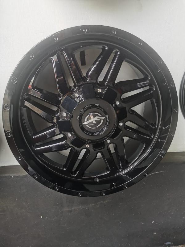 ARO 20X9 (L1444) 5/139.7/150 MATT BLACK+MILLING WINDOWS+HOLES ON LIB (SET 4 AROS)