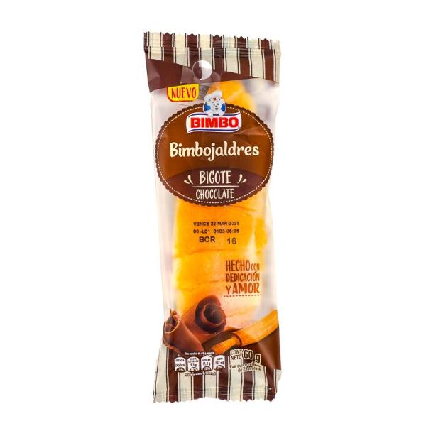 Bigote Relleno Chocolate 1p 60g Flow BIM