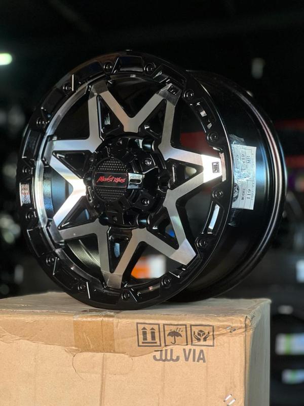 ARO 15X7 (CF119) 6/139.7 BLACK MACHINE FACE (SET 4 AROS)