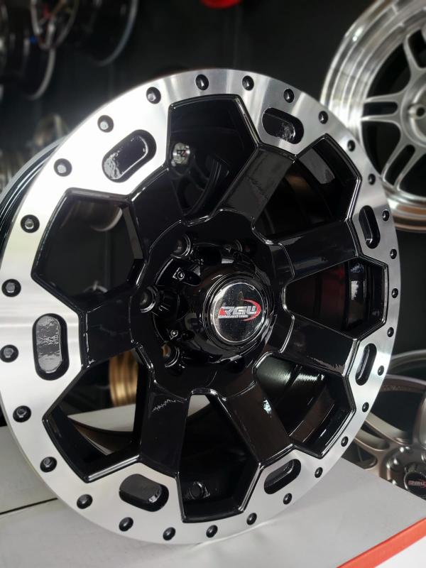 ARO 16X8 (8837) 6/139.7 BLACK LIP POLISH (SET 4 AROS)