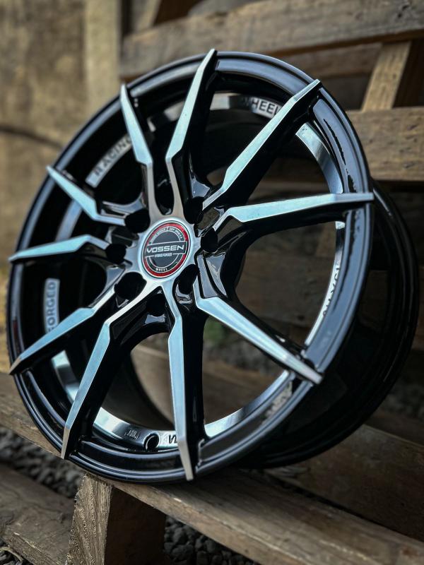 ARO 15X7 (YL8813) 4/100/114.3 BLACK MACHINE FACE + UNDER CUT (SET 4 AROS)