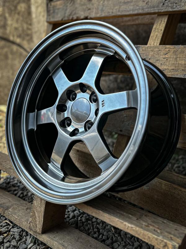 ARO 15X8 (H6105) 4/100/114.3 HYPER BLACK (SET 4 AROS)