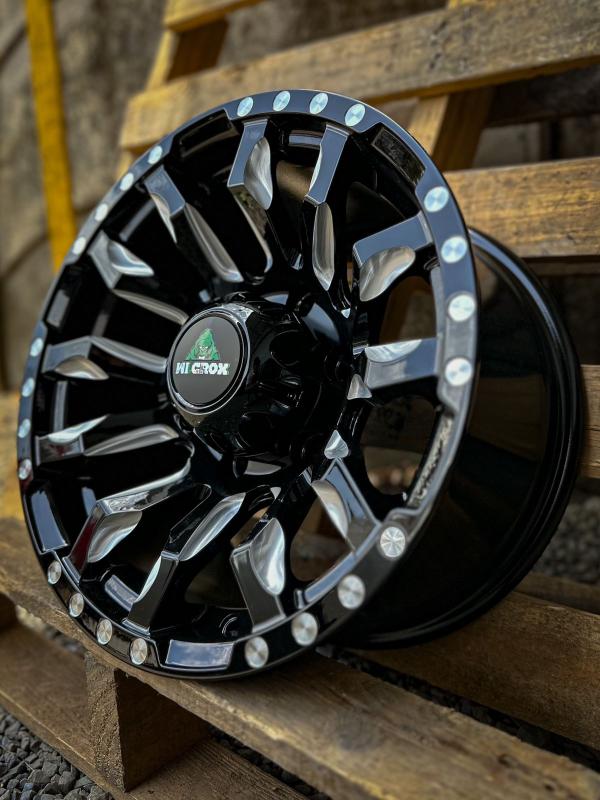 ARO 15X8 (156158) 6/139.7 BLACK+MILLING (SET 4 AROS)