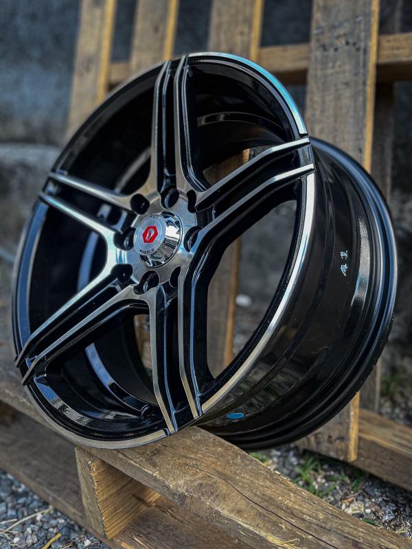ARO 15X7 (1915) 4/100/114.3 FLASH BLACK MACHINE FACE (SET 4 AROS)