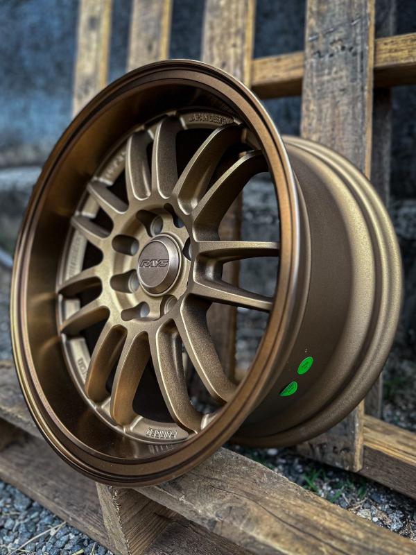 ARO 15X8 (H7070) 4/100/114.3 GRIND ARENACEOUS BRONZE
 + BRONZE LIP POLISH (SET 4 AROS)