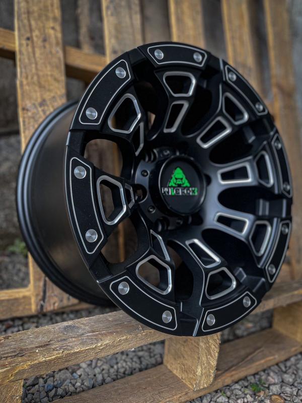 ARO 16X8.5 (168112) 6/139.7 MATT BLACK+MILLING (SET 4 AROS)