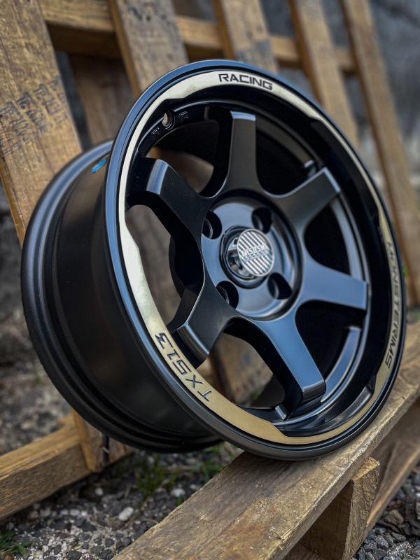 ARO 13X6 (JA036) 4/100 MATTE BLACK MACHINE FACE+BRONZECOARTING (SET 4 AROS)